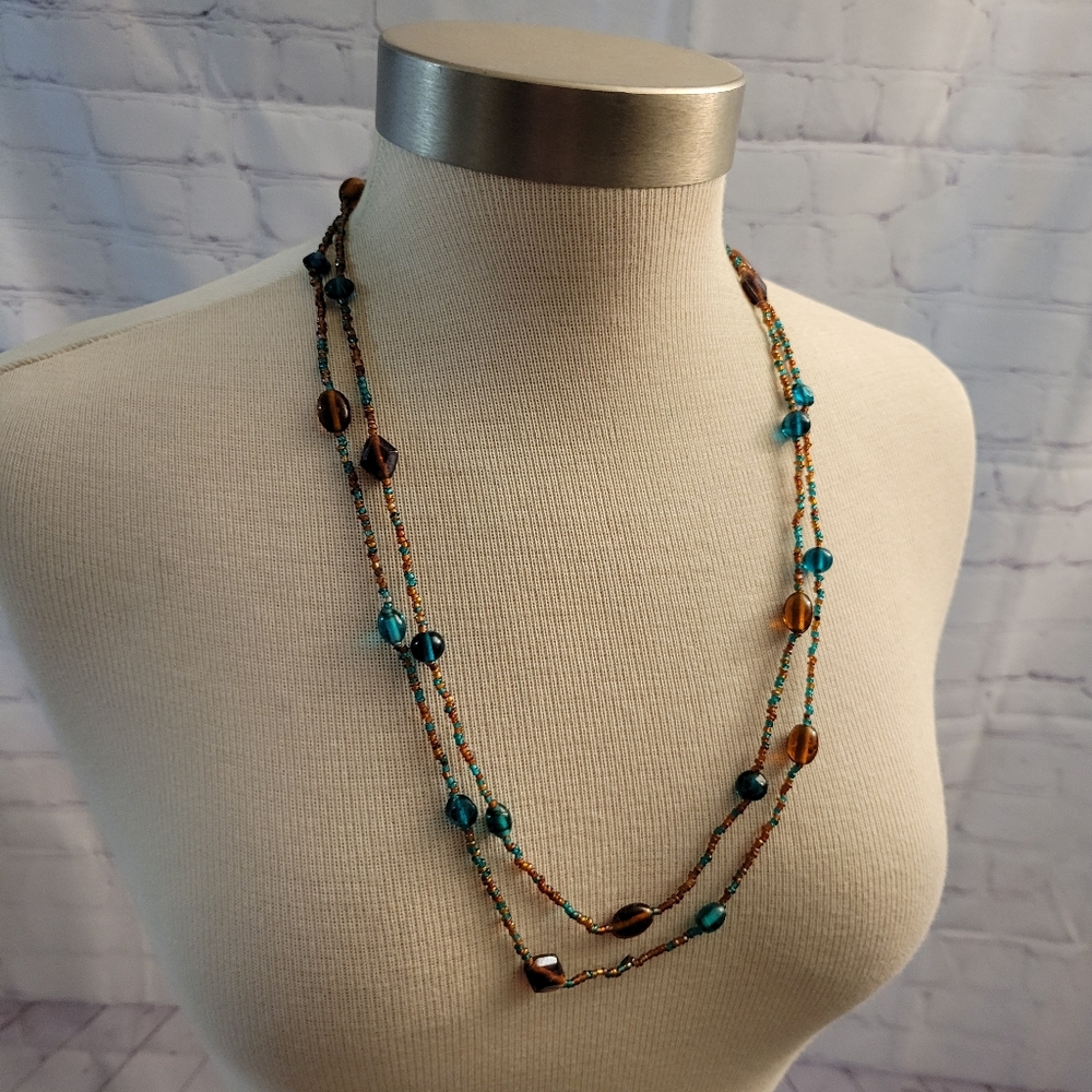 Hand Crafted Glass Beaded Necklace